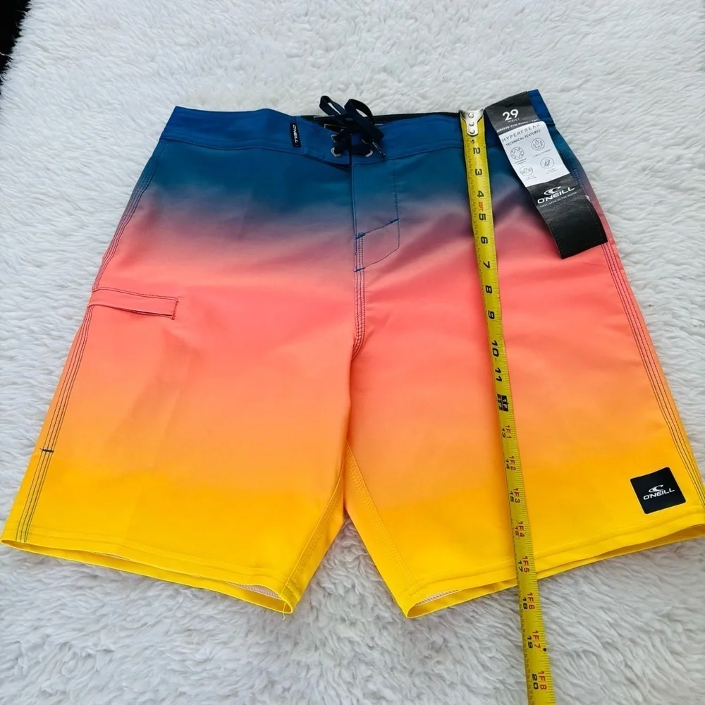 O’Niell Gradient Swim Shorts - Blue, Pink, Yellow
